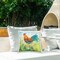 Stupell Industries Cockerel Rooster in Colorful Garden Outdoor Printed Pillow, design by Clare Tupper, 18 x 7 x 18